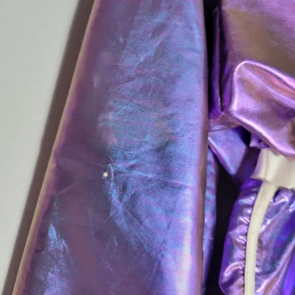 Weissman Purple Metallic One-Piece Dance Custom Jump Suit Size Large 9/10yrs